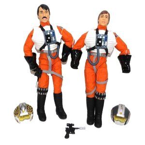 STARWARS Rebel Pilots 12" action figures Biggs & Wedge vintage HASBRO 1998